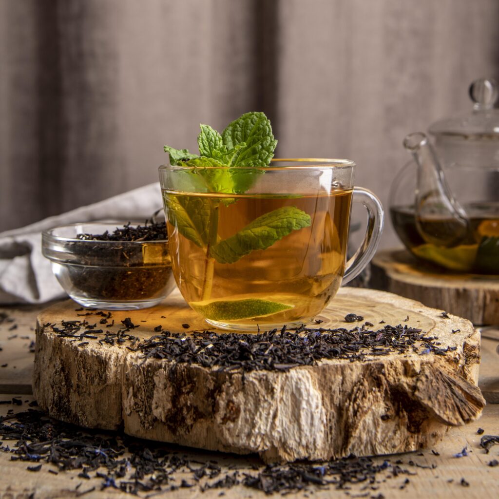 A cup of mint tea as one of the Best Herbal Teas for Women’s Health